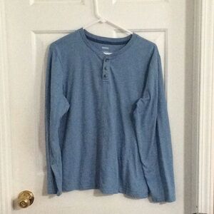 Long sleeveT-Shirt light Blue, size XL HUSKY